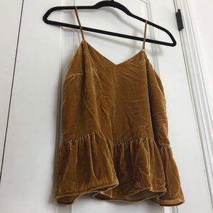 J Crew Velvet Tank Top